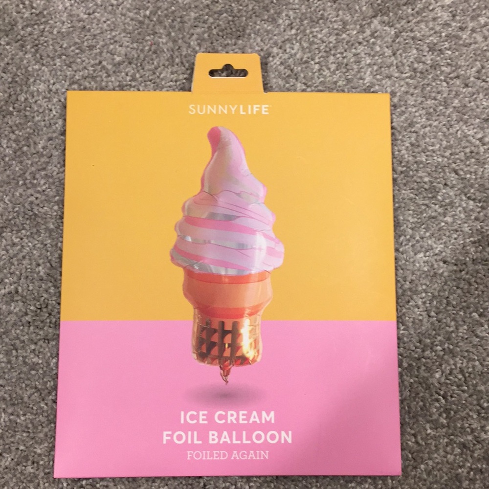 Ice cream foil balloon sunnylife foiled again